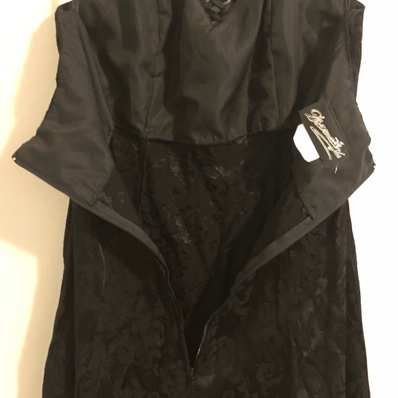 Vintage Dramatix jacquard halter top mini dress - Picture 7 of 9